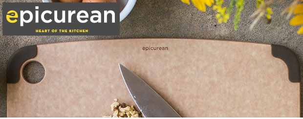 epicurean/エピキュリアン カッティングボード グリップ付L 滑り止め付まな板 アメリカ