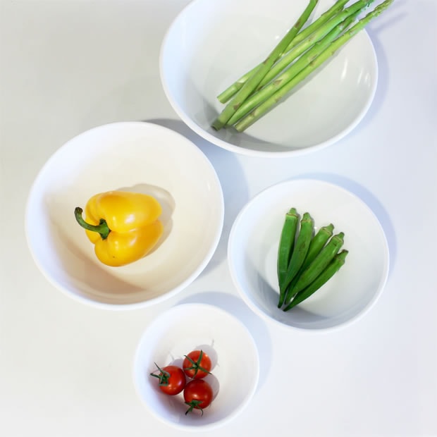 野田琺瑯(ノダホーロー) ボール 全白 22cm