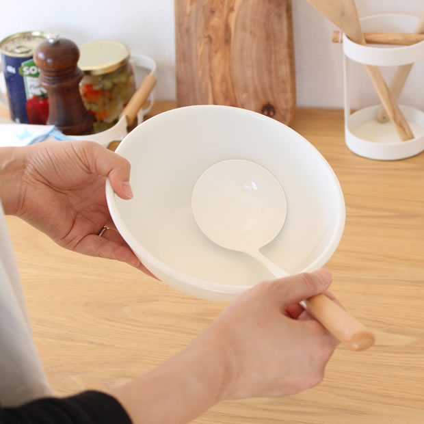野田琺瑯(ノダホーロー) ボール 全白 18cm