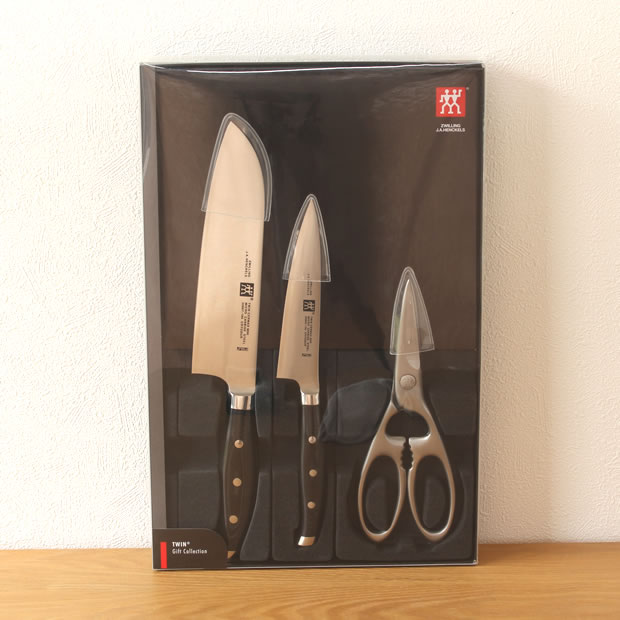 ヘンケルス ツヴィリング ツインセルマックスM66 ペティナイフ 三徳包丁 キッチンバサミ 3本セット ギフトセット 30867-013 包丁 TWIN Cermax M66