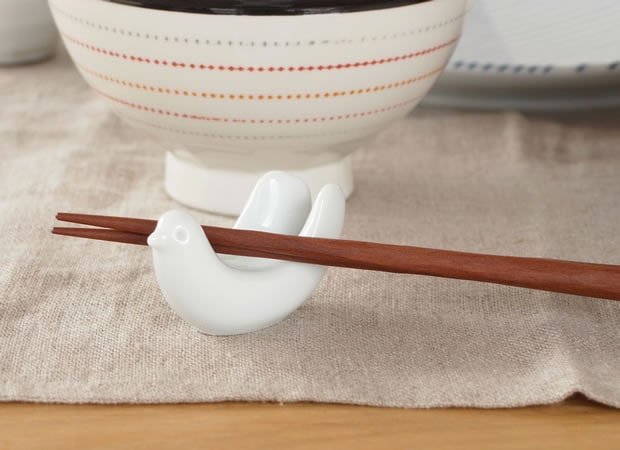 白山陶器 HAKUSAN とり型 箸置き 波佐見焼