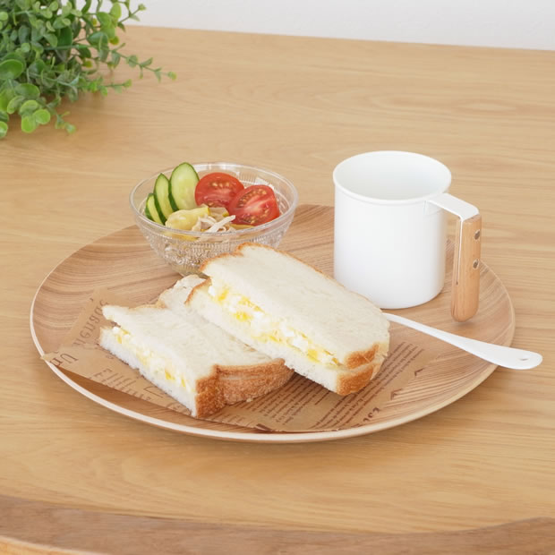 木製 トレー 丸 お盆 カフェトレー 円形 29.5cm 日本製 Natural Plywood Tray Round S GOLD CRAFT ゴールドクラフト