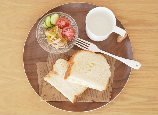 木製 トレー 丸 お盆 カフェトレー 円形 29.5cm 日本製 Natural Plywood Tray Round S GOLD CRAFT ゴールドクラフト