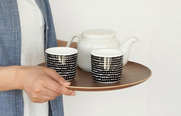 木製 トレー 丸 お盆 カフェトレー 円形 29.5cm 日本製 Natural Plywood Tray Round S GOLD CRAFT ゴールドクラフト