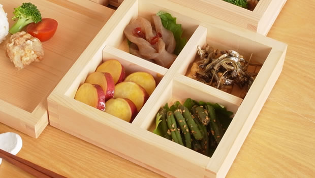 枡重 重箱 3段セット(4.5cm×1、6cm×2) 17cm×17cm ヤマサキデザインワークス ヒノキ 木製 日本製 YAMASAKI DESIGN WORKS