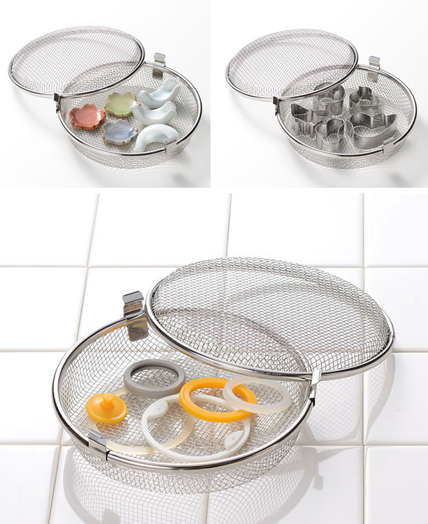 小物が洗える食洗機カゴ 食洗機用小物入れ シリコンカップ パッキン クッキー型 箸置き オークス レイエ 日本製 AUX leye