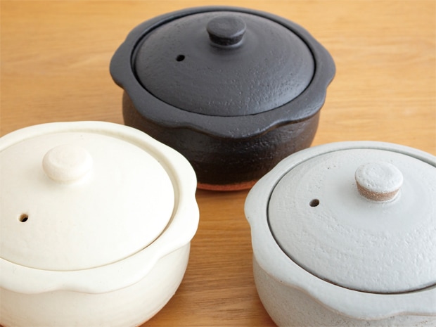 土鍋 1人用 18cm 花ココット カネフサ製陶 雑炊鍋 ごはん鍋 日本製 信楽焼 スープポット オーブン 蓋付き おしゃれ