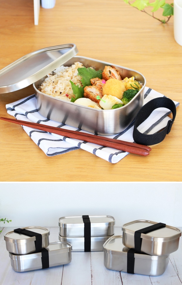 弁当箱 ステンレス 工房アイザワ 角型フードボックス 670ml 中 一段 ランチボックス 大容量 保温庫対応 汁漏れ防止 シンプル 日本製