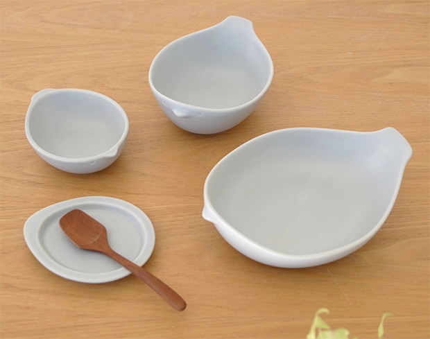 ミヤマ cotori コトリ 子供食器 3個セット miyama 皿 日本製 ギフトセット グレー イエロー