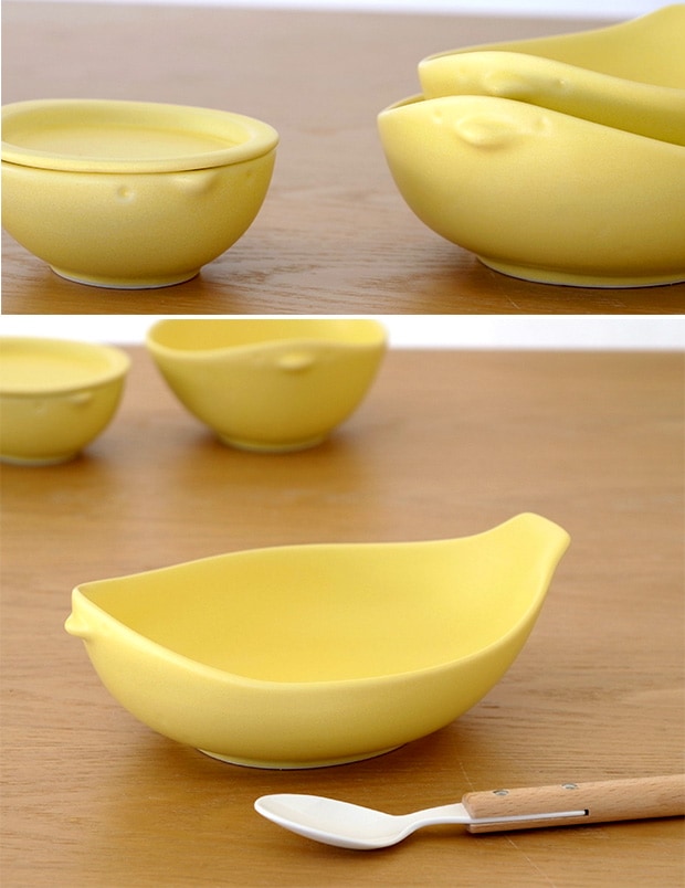 ミヤマ cotori コトリ 子供食器 3個セット miyama 皿 日本製 ギフトセット グレー イエロー