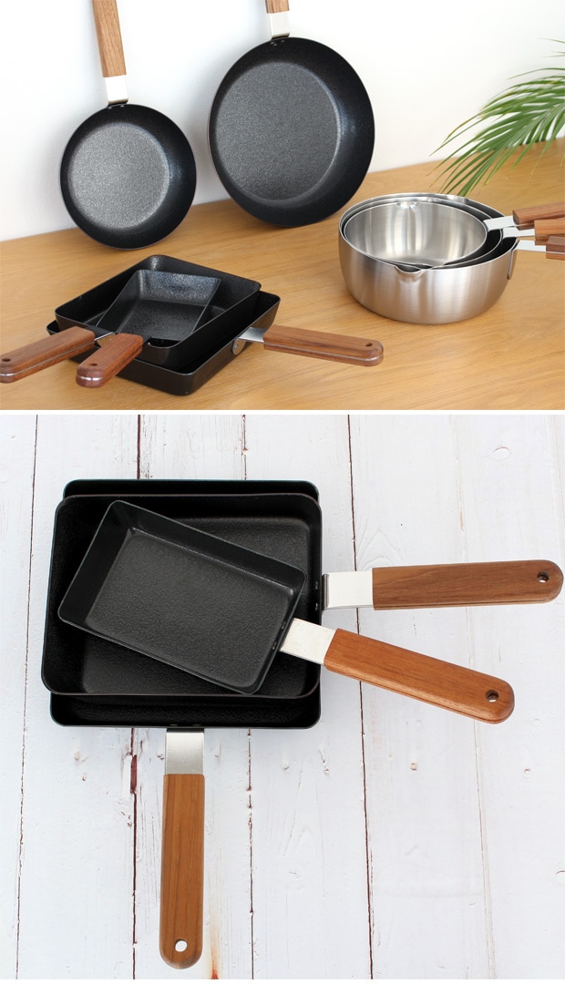 ambai 玉子焼 角 鉄製 卵2~3個用 IH対応 玉子焼き器 卵焼き器 焦げ付きにくい ファイバーライン加工 アンバイ 小泉誠 日本製