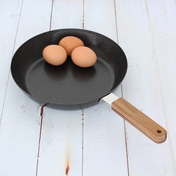 ambai オムレツパン 24cm 鉄製 フライパン IH対応 オムレツ 焦げ付きにくい ファイバーライン加工 アンバイ 小泉誠 日本製