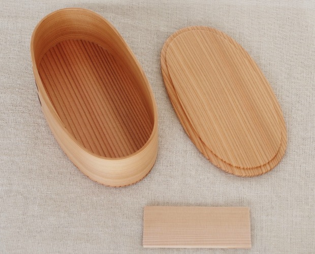 お弁当箱 曲げわっぱ いろは弁当箱 い 480ml りょうび庵 小判 大館曲げわっぱ ウレタン塗装 軽量 スリム
