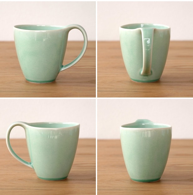 POTPURRI ポトペリー Vag ヴォーグ ペア マグカップ セット コーヒーカップ YELLOW&GREEN 磁器 日本製 ギフトBOX付