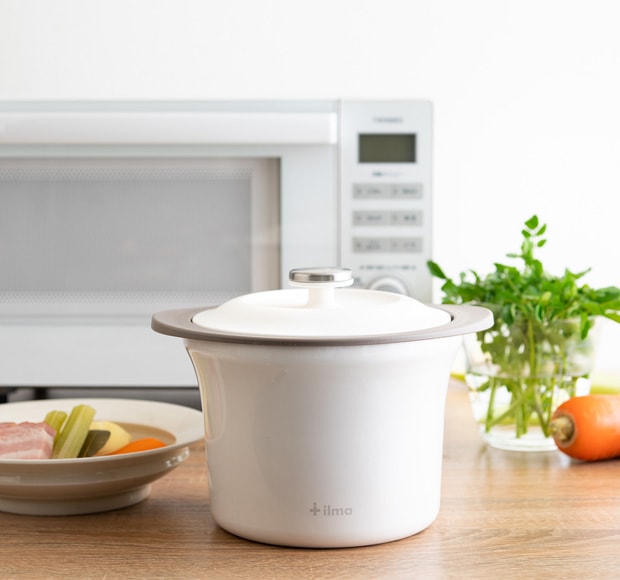 ilma イルマ リビングジャー 電子レンジ保温調理器 時短 省エネ 電子レンジ 保温調理器 煮込み料理 レシピ付き