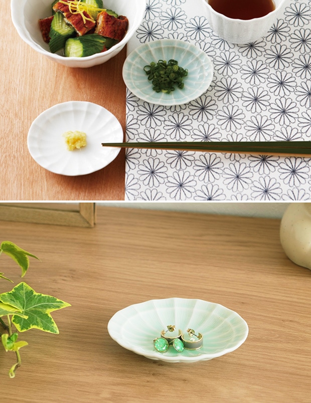 ミヤマ suzune(すずね) 手塩皿 緑青磁 miyama 小皿 豆皿 食器