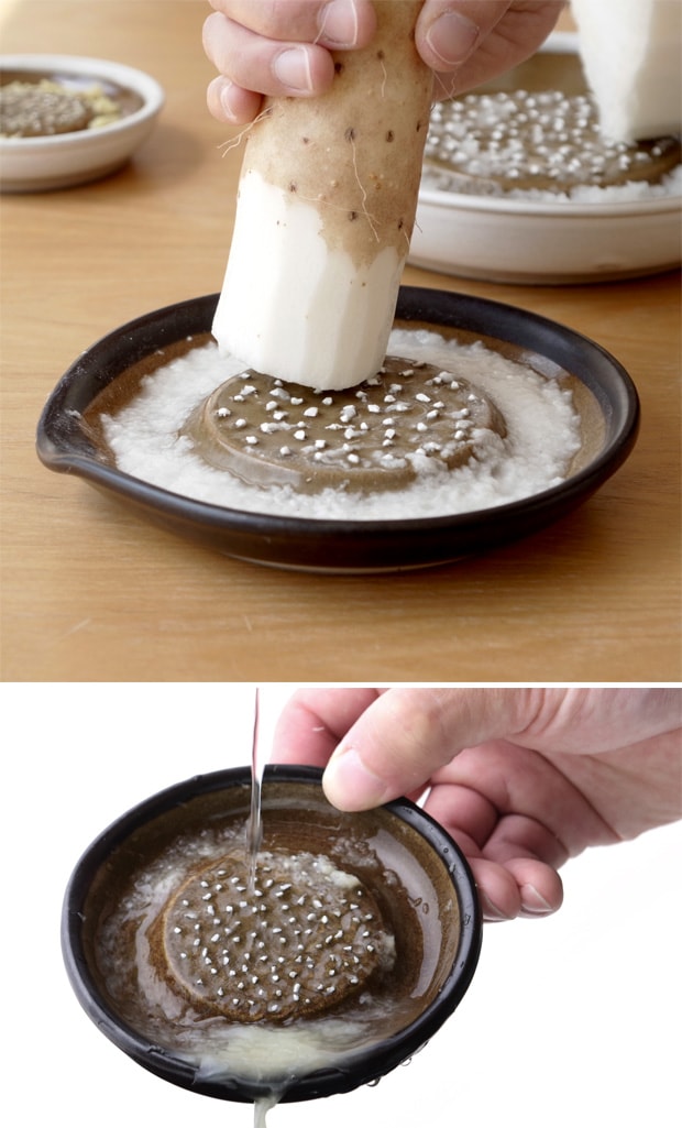 もとしげ おろし器 中 15cm 陶器 セラミック おろし 大根おろし 長芋 滑り止め付き 日本製 石見焼 元重製陶所