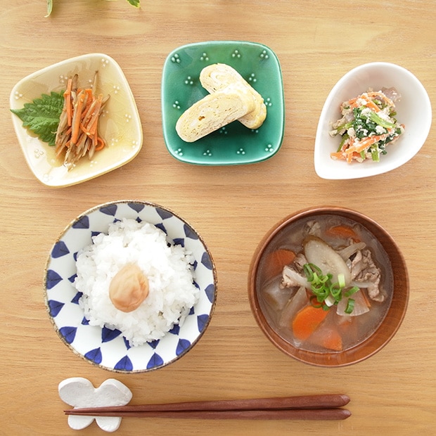 POTPURRI ポトペリー 星かげ ペア 豆皿 小皿 織部×黄瀬戸 磁器 日本製 ペアセット ギフトセット ギフトBOX付