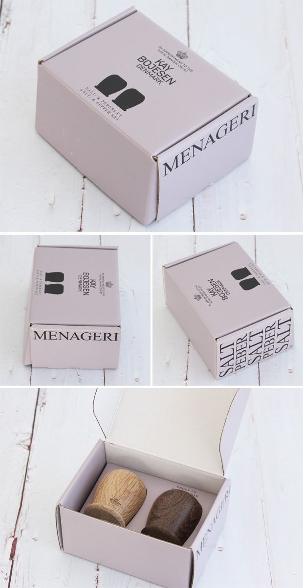 カイボイスン MENAGERI メナジェリ ソルト&ペッパーセット 塩こしょう入れ KAY BOJESEN DENMARK カイ・ボイスン デンマーク 北欧 木製