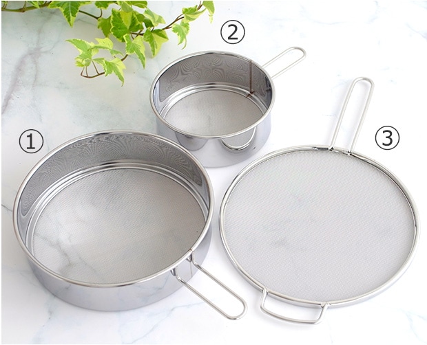 家事問屋 うらごし・粉ふるい 13 ステンレス 裏ごし 粉ふるい器 キッチンツール 日本製 made in Japan 41885