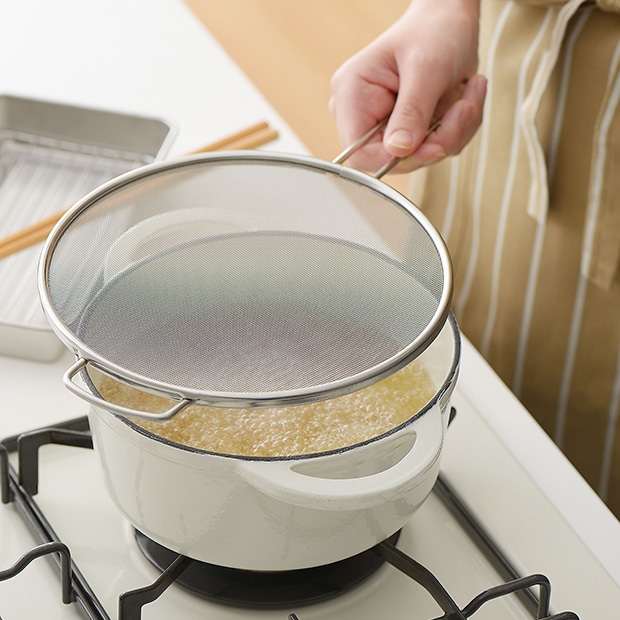 家事問屋 うらごし・油はね オイルスクリーン 揚げ物網 ステンレス 裏ごし 油はね防止ネット キッチンツール 日本製 made in Japan 36472