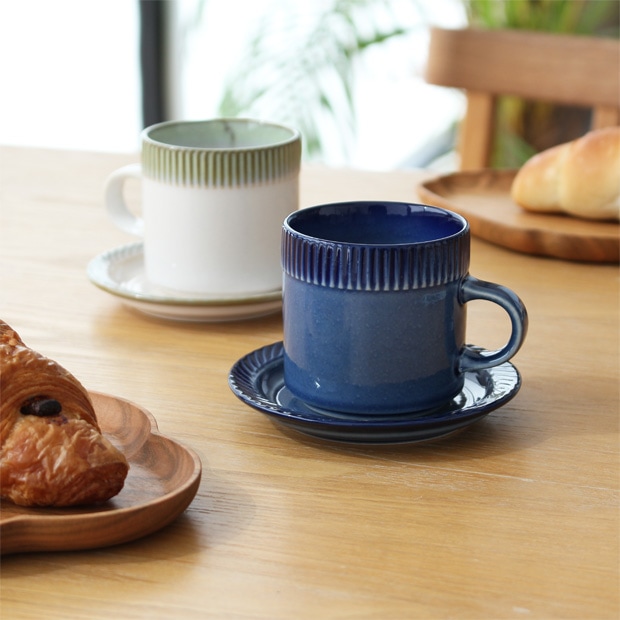 POTPURRI ポトペリー blur ペア コーヒーカップ&ソーサー セット デミタスカップ 磁器 日本製 ペアセット ギフト