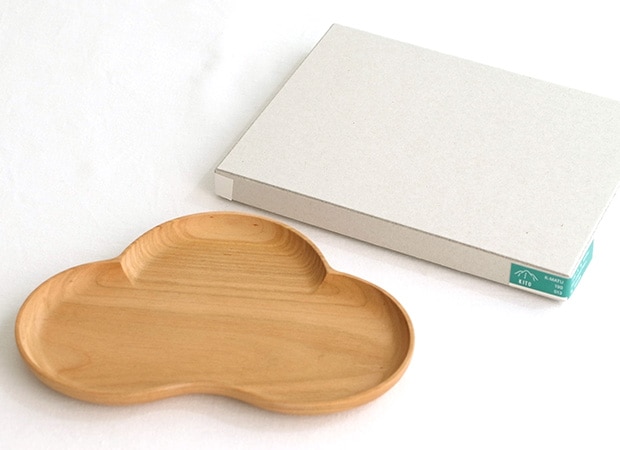 四十沢木材工芸 KITO 小皿 大 隅入菱 日本製 プレート ソーサー 取り皿 木製 AIZAWA Wood Works