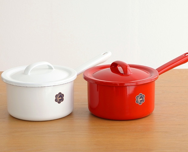 月兎印 ソースパン 16cm 1.7L 蓋付き ホーロー 琺瑯 日本製 フジイ つきうさぎ ゲット 野田琺瑯