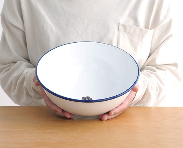月兎印 琺瑯ボール 22cm 2.2L ホーロー 琺瑯 ボール ボウル 日本製 フジイ 野田琺瑯 ゲット 05007510
