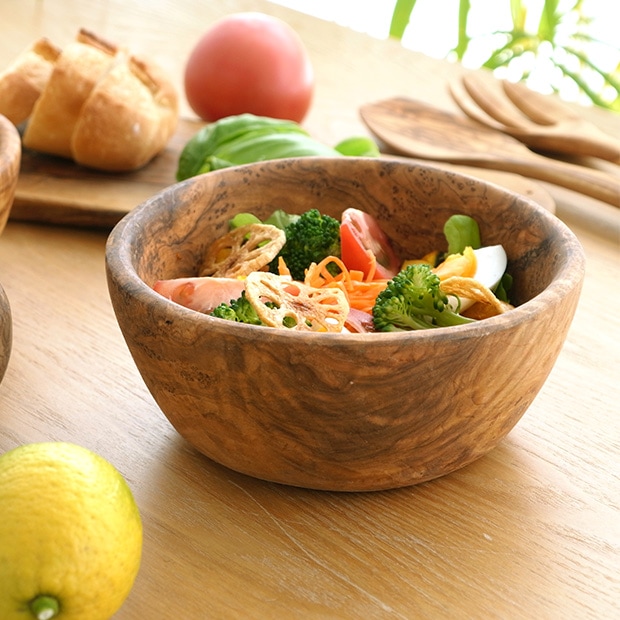 Arte Legno アルテレニョ ボウル 17cm 木 木製 職人さんの手作り キッチンツール イタリア おしゃれ オリーブ