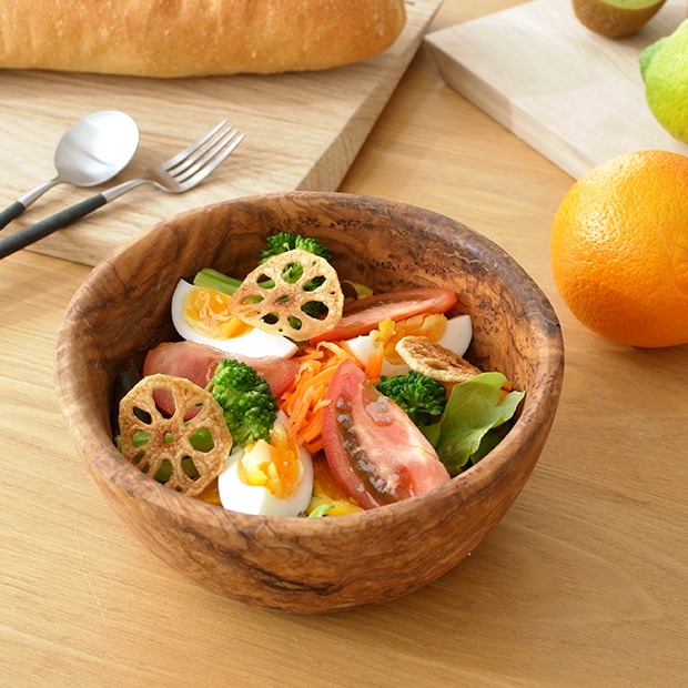 Arte Legno アルテレニョ ボウル 17cm 木 木製 職人さんの手作り キッチンツール イタリア おしゃれ オリーブ