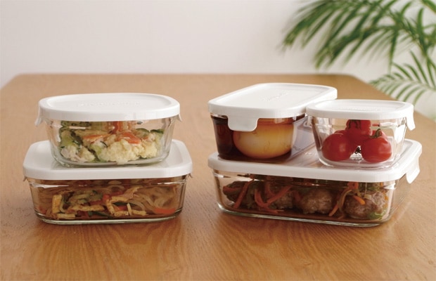 iwaki イワキ パック&レンジ BOX 小 ホワイト 800ml 角型 保存容器 耐熱ガラス 耐熱容器 PACK&RANGE