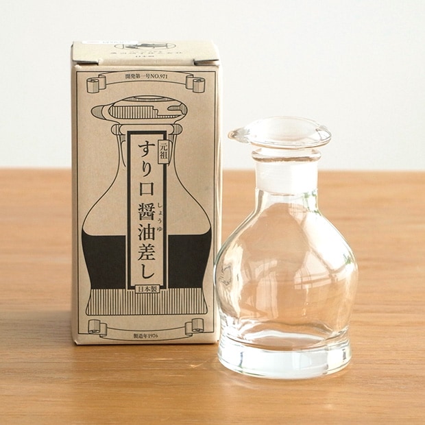 廣田硝子 元祖 すり口醤油差し ガラス 100ml しょうゆ刺し