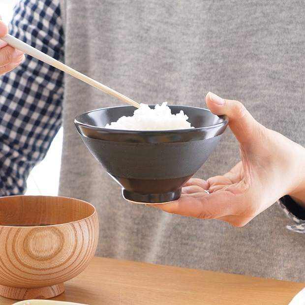 かもしか道具店 ごはんの碗 ふつう 茶碗 飯椀 電子レンジ使用可 日本製 萬古焼 ちゃわん ストーンウェア 炻器 せっ器
