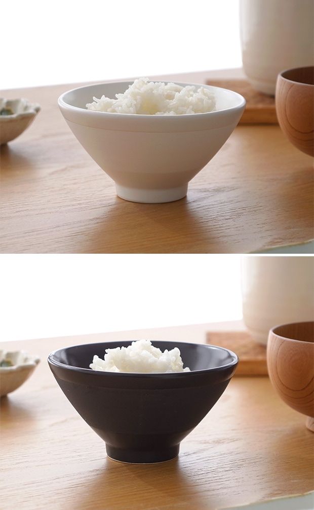 かもしか道具店 ごはんの碗 ふつう 茶碗 飯椀 電子レンジ使用可 日本製 萬古焼 ちゃわん ストーンウェア 炻器 せっ器