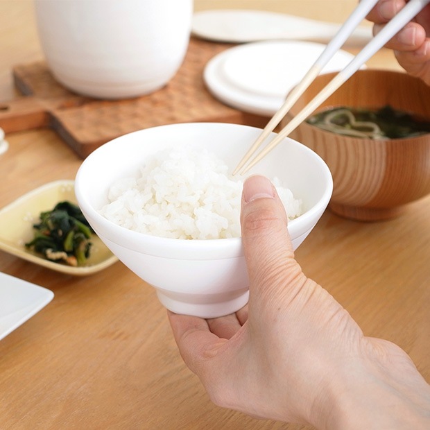 かもしか道具店 ごはんの碗 ふつう 茶碗 飯椀 電子レンジ使用可 日本製 萬古焼 ちゃわん ストーンウェア 炻器 せっ器