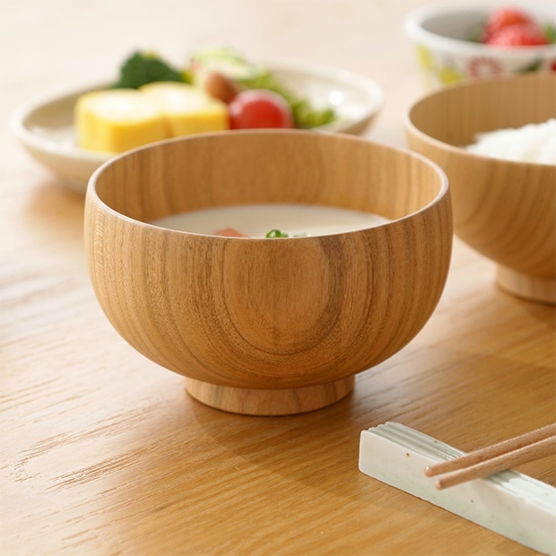 SHIRASAGI しらさぎ椀S ナチュラル さくら 子供用 お椀 汁椀 みそ汁 日本製 天然木 白鷺木工