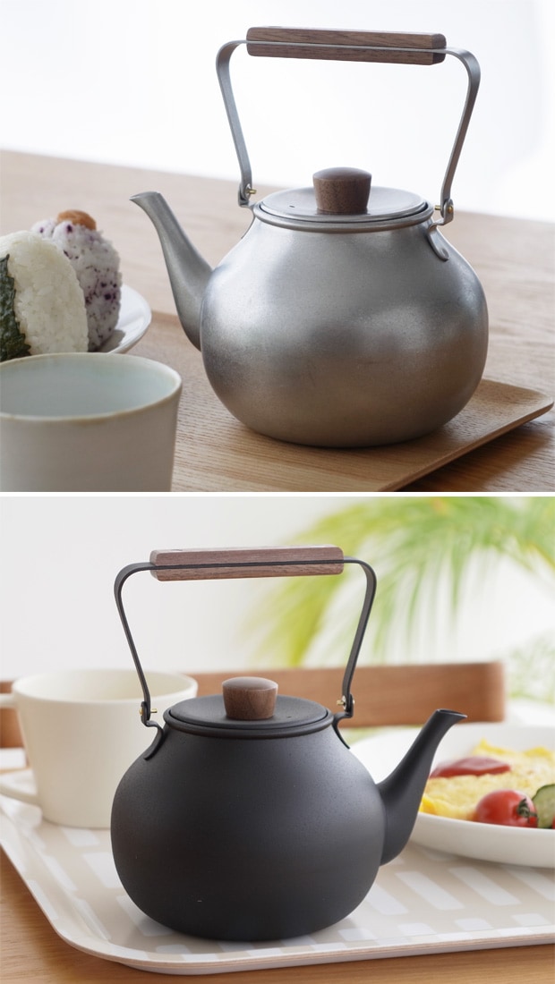 宮崎製作所 急須 大 茶こし Miyaco ミヤコ 茶き ざらめ急須 くろいろ急須 ステンレス 天然木 燕 日本製