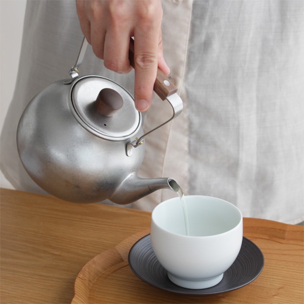 宮崎製作所 急須 大 茶こし Miyaco ミヤコ 茶き ざらめ急須 くろいろ急須 ステンレス 天然木 燕 日本製