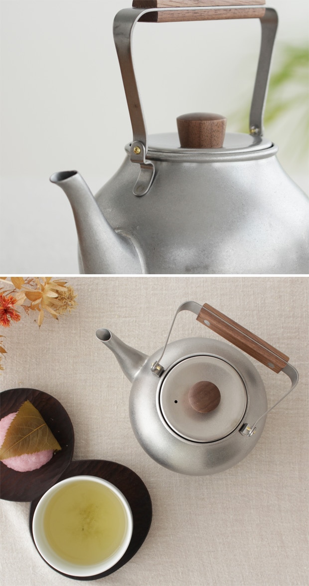宮崎製作所 急須 大 茶こし Miyaco ミヤコ 茶き ざらめ急須 くろいろ急須 ステンレス 天然木 燕 日本製