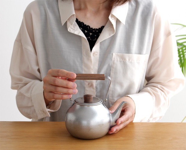 宮崎製作所 急須 大 茶こし Miyaco ミヤコ 茶き ざらめ急須 くろいろ急須 ステンレス 天然木 燕 日本製