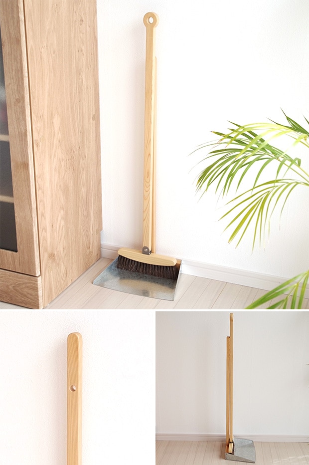 柄付塵取 asahineko ちりとり 小泉誠 あさひねこ おしゃれ 日本製 ひのき AK-010