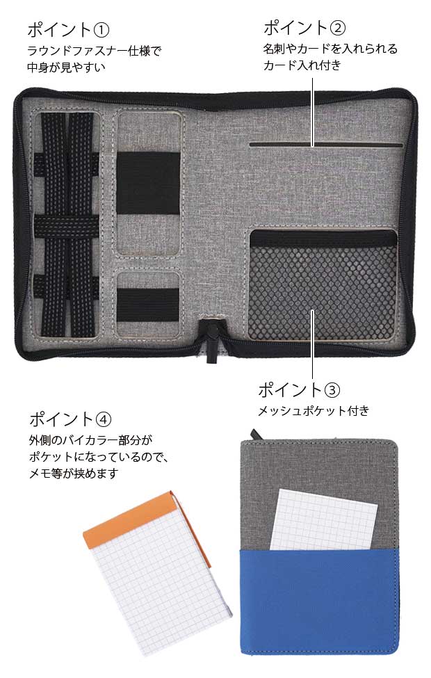 モバイルアクセサリー収納 ポーチ 万能ポーチ ガジェットケース 小物 収納 スマートフォンアクセサリーオーガナイザー M