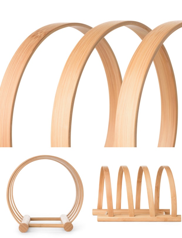 GUDEE ブックスタンド 本立て 本棚 卓上 収納 木製 竹 SPIRO Magazine Holder GudeeLife　GUDEE