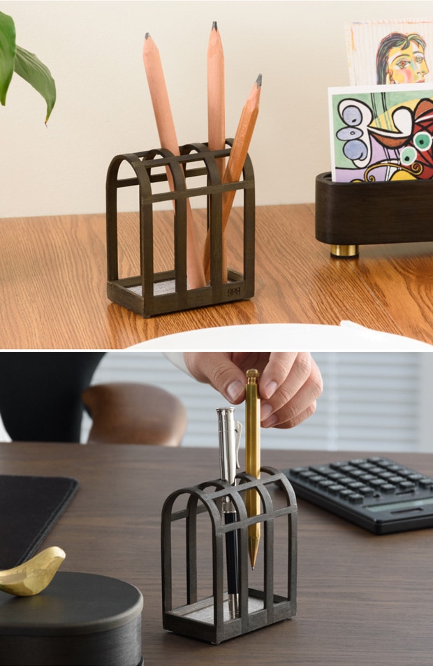 GUDEE ペンスタンド ペン立て ペンホルダー 文房具 木製 竹 ORSON Pen holder GudeeLife　GUDEE