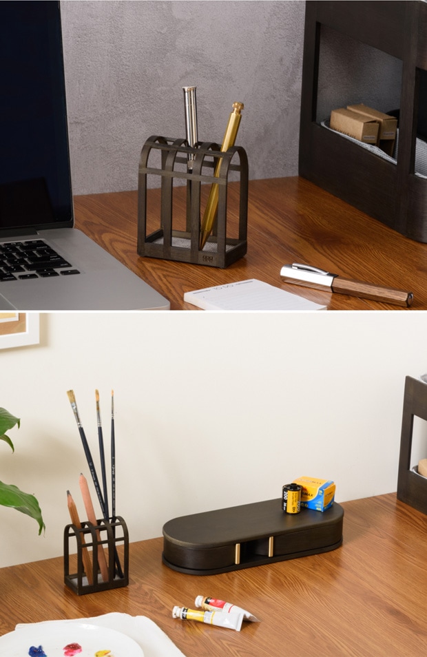 GUDEE ペンスタンド ペン立て ペンホルダー 文房具 木製 竹 ORSON Pen holder GudeeLife　GUDEE