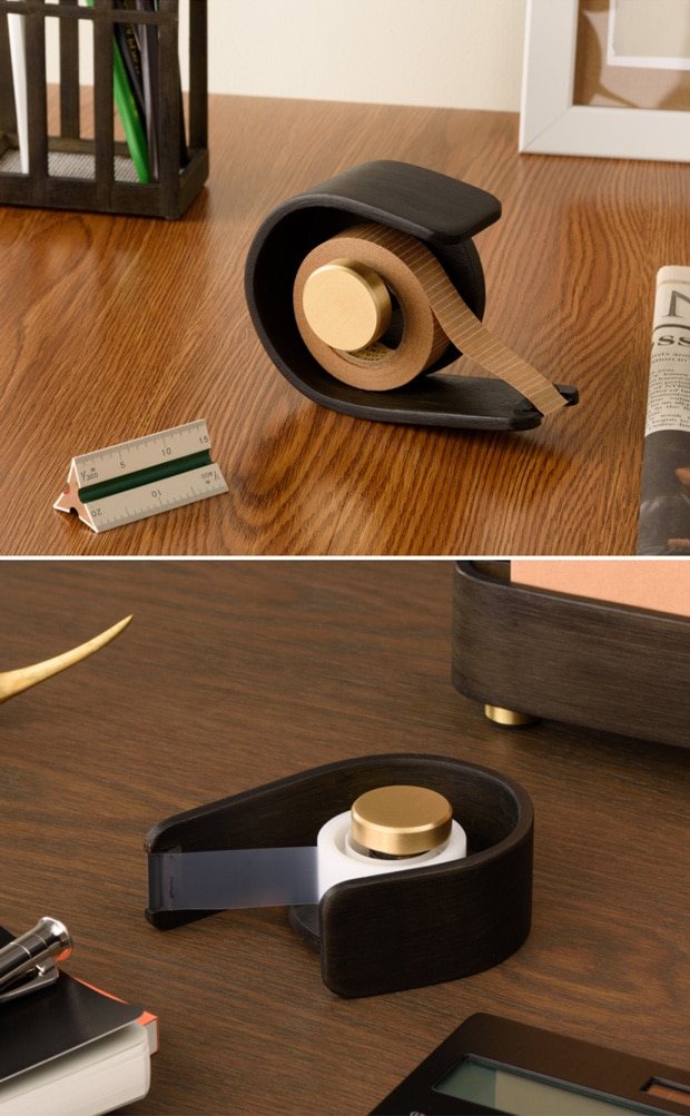GUDEE テープカッター テープディスペンサー 木製 竹 真ちゅう ORSON Tape dispenser GudeeLife　GUDEE