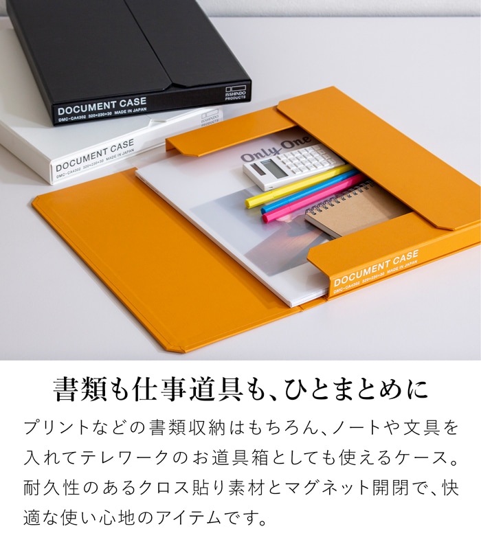 一新堂 ドキュメントケース 厚さ30mm A4 マグネット 書類収納 書類ケース デスク収納 持ち運び 日本製 ビジネス