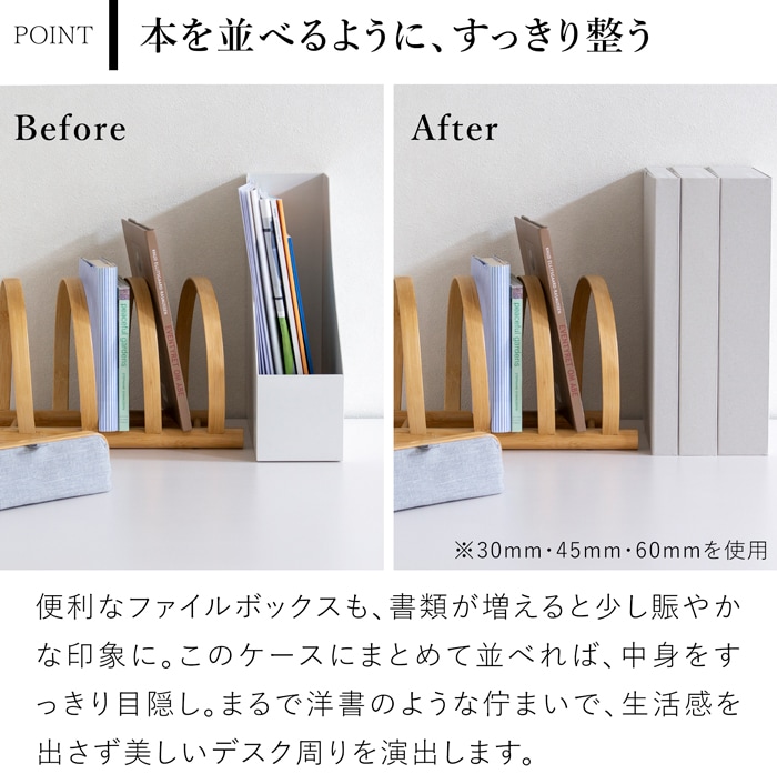 一新堂 ドキュメントケース 厚さ60mm A4 3冊セット チップボール マグネット 書類収納 書類ケース デスク収納 持ち運び 日本製