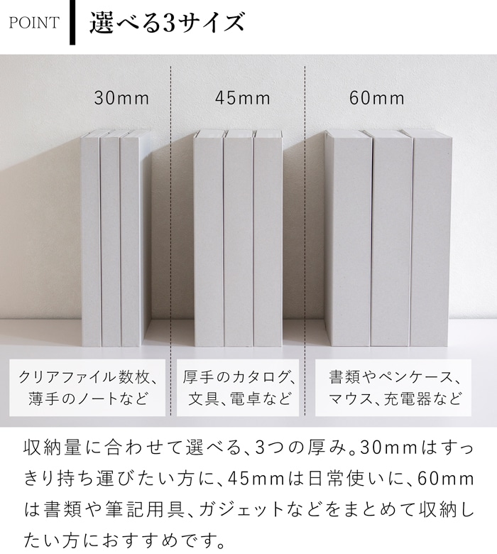 一新堂 ドキュメントケース 厚さ30mm A4 3冊セット チップボール マグネット 書類収納 書類ケース デスク収納 持ち運び 日本製